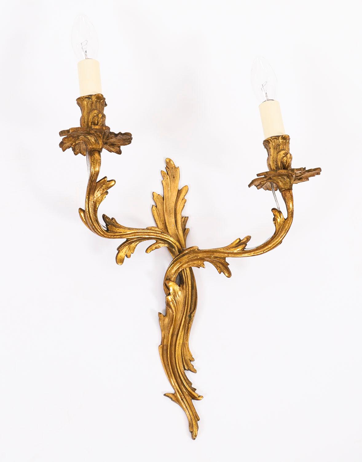 Conjunto Vintage de 6 Apliques de Ormolu de Estilo Neoclásico Francés Siglo XIX en Bueno estado para la venta en London, GB