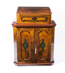 Antique Victorian Walnut Davenport Desk, circa 1850
