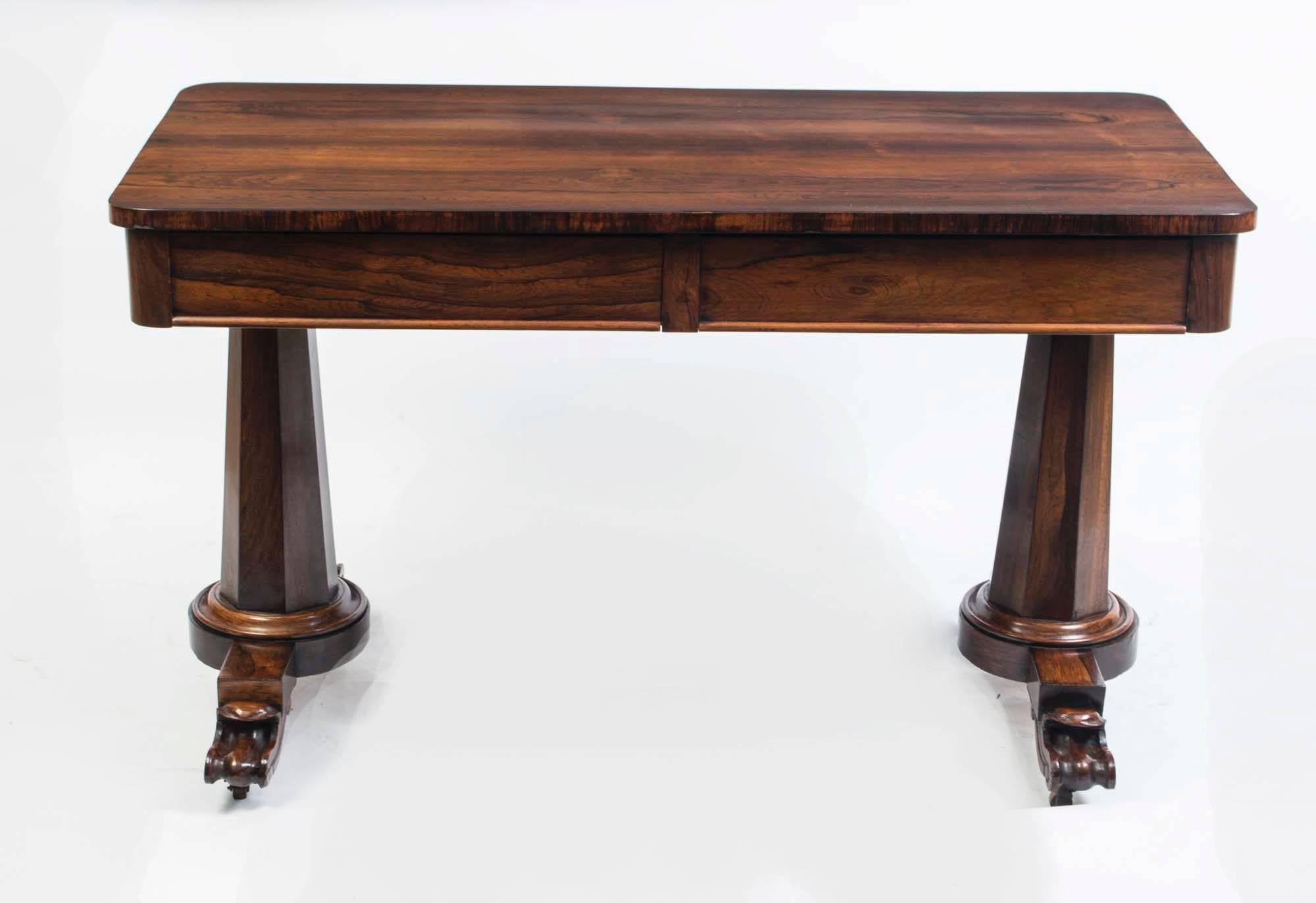 This is a very nice, original, Antique Sofa Table or antique Writing Table, typical of the William IV period and dated by our experts to have been made around 1830.

This antique sofa table is one of the oldest pieces that we currently have listed