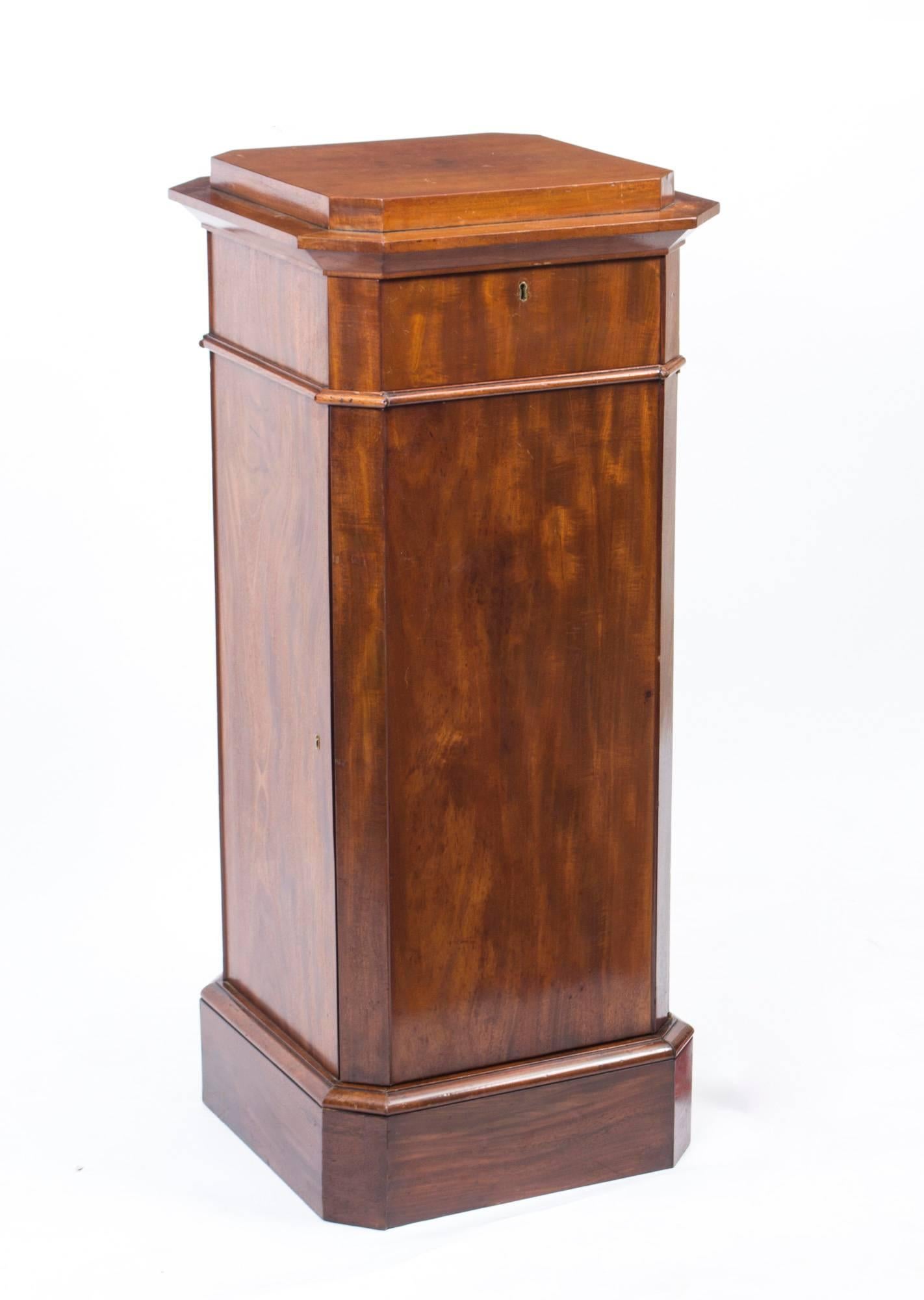 19th Century Victorian Pedestal, Johnstone Jupe & Co 4