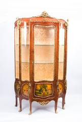 Antique French Large Vernis Martin Display Cabinet, circa 1910