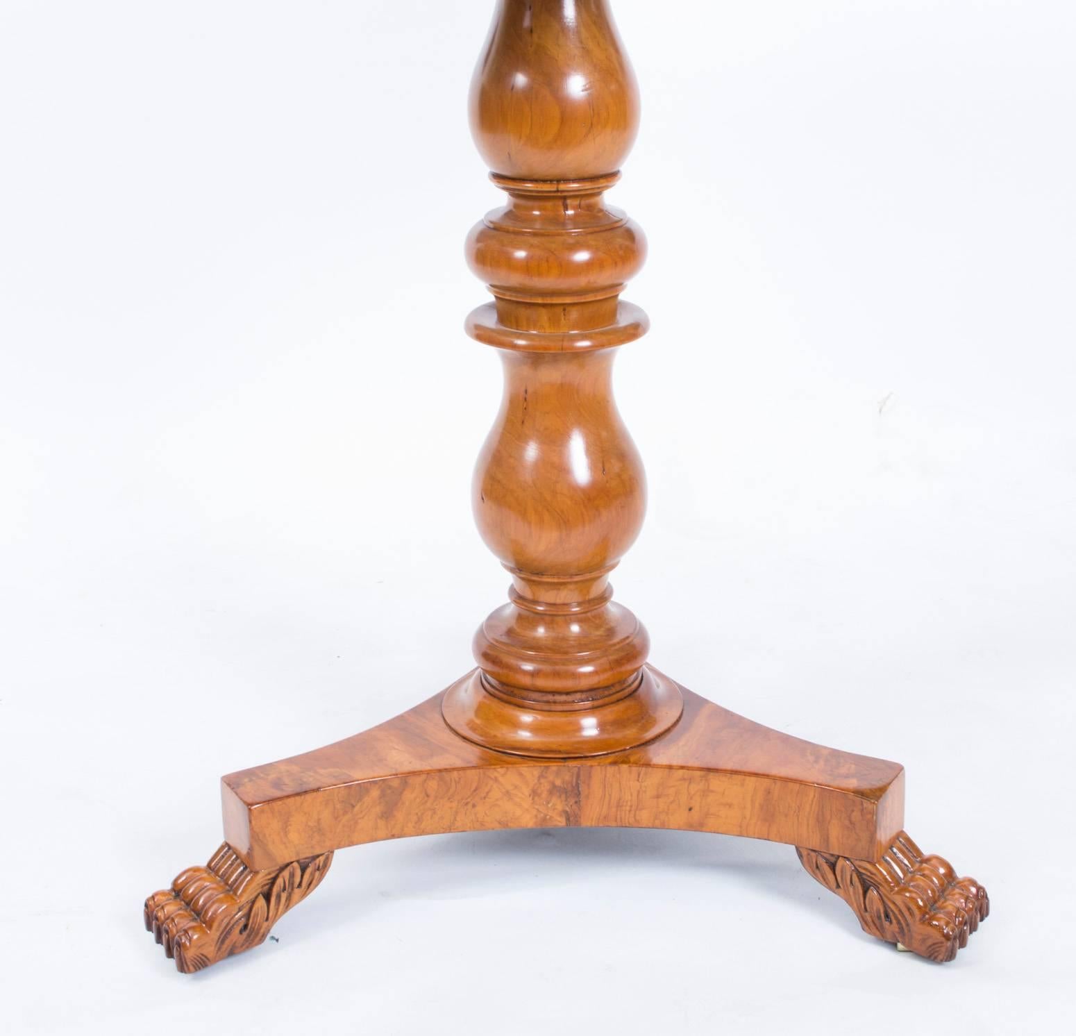 Early 19th Century 19th Century Louis Philippe Satinwood Octagonal Occasional Table