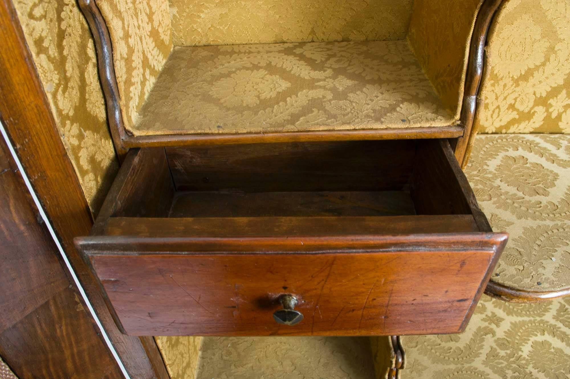 Mid-18th Century Antique Important Venetian Bureau Bookcase 18th Century