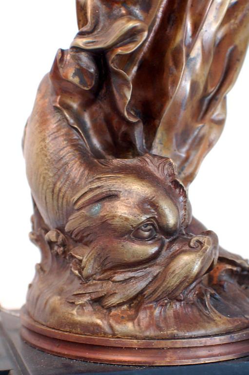 Pair of Bronze Classical Lamps After L. Gregoire at 1stdibs