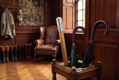 Antique British India Regiment Silver Plated Walking Stick 20th Century