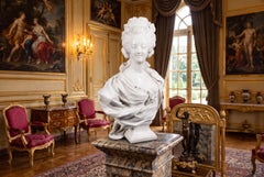 Geformte Komposit-Marmorbüste von Marie Antoinette aus dem späten 20. Jahrhundert
