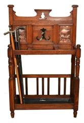 19th Century Arts & Crafts Oak Umbrella Stand
