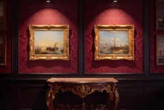 Antique Pair Oil Paintings by Pieter Cornelis Dommersen 1904 & 1910