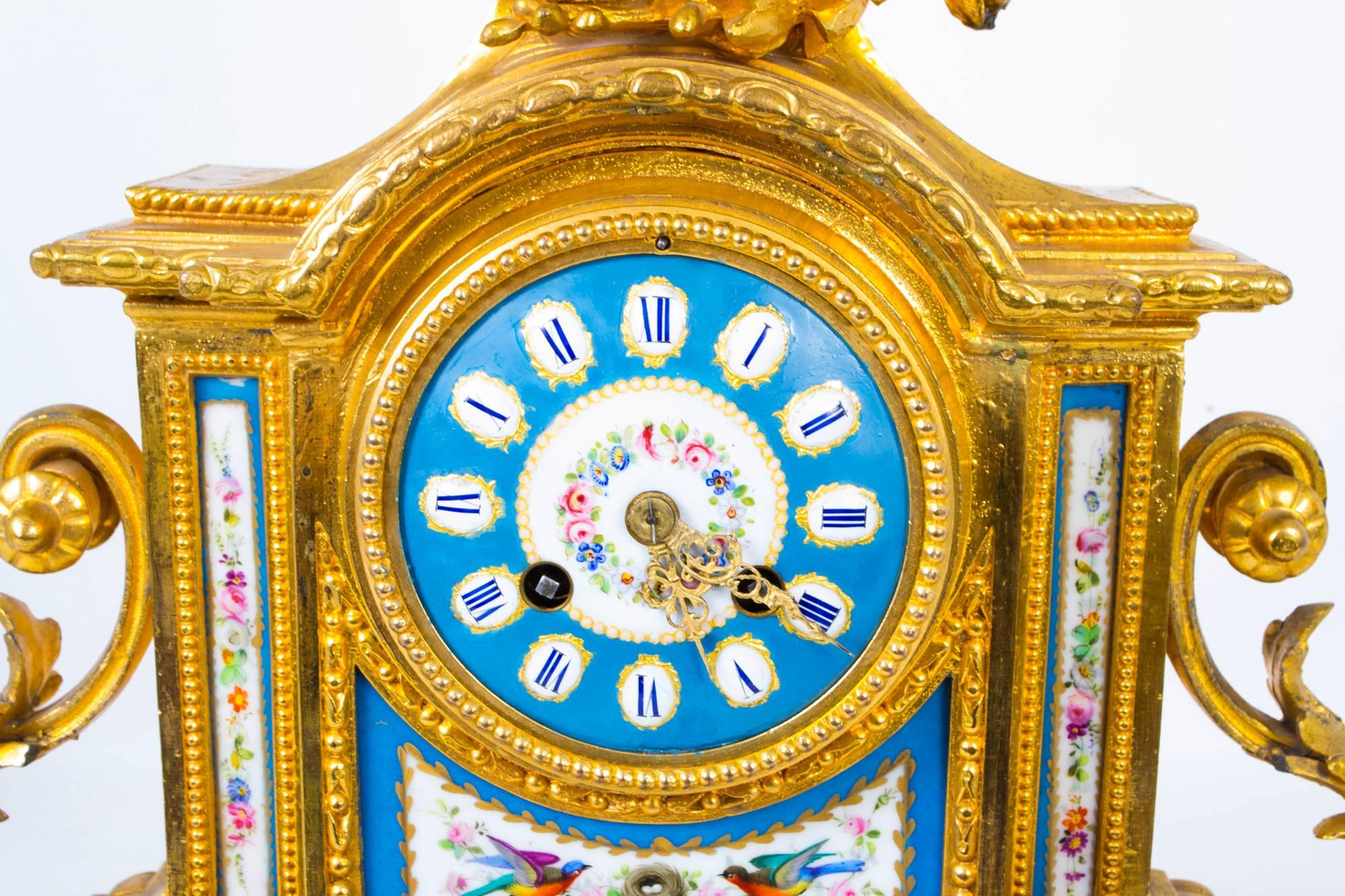 antique french porcelain mantel clocks