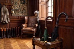 Antique French Silver-plated Walking Stick Cane 94cm 37inches 19th Century