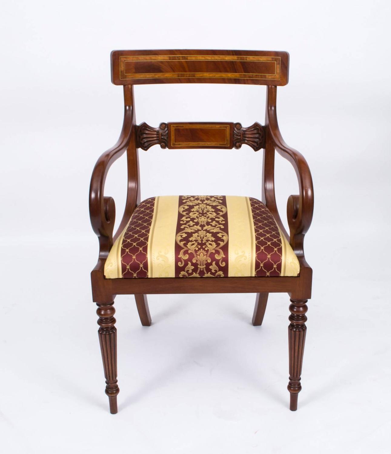 Splendid Set of 12 Regency Style Dining Chairs and Armchairs at 1stdibs