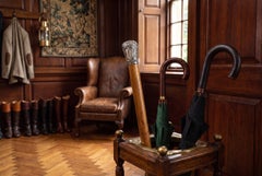 Antique English Silver Topped Walking Stick Cane 99cm / 39 inches