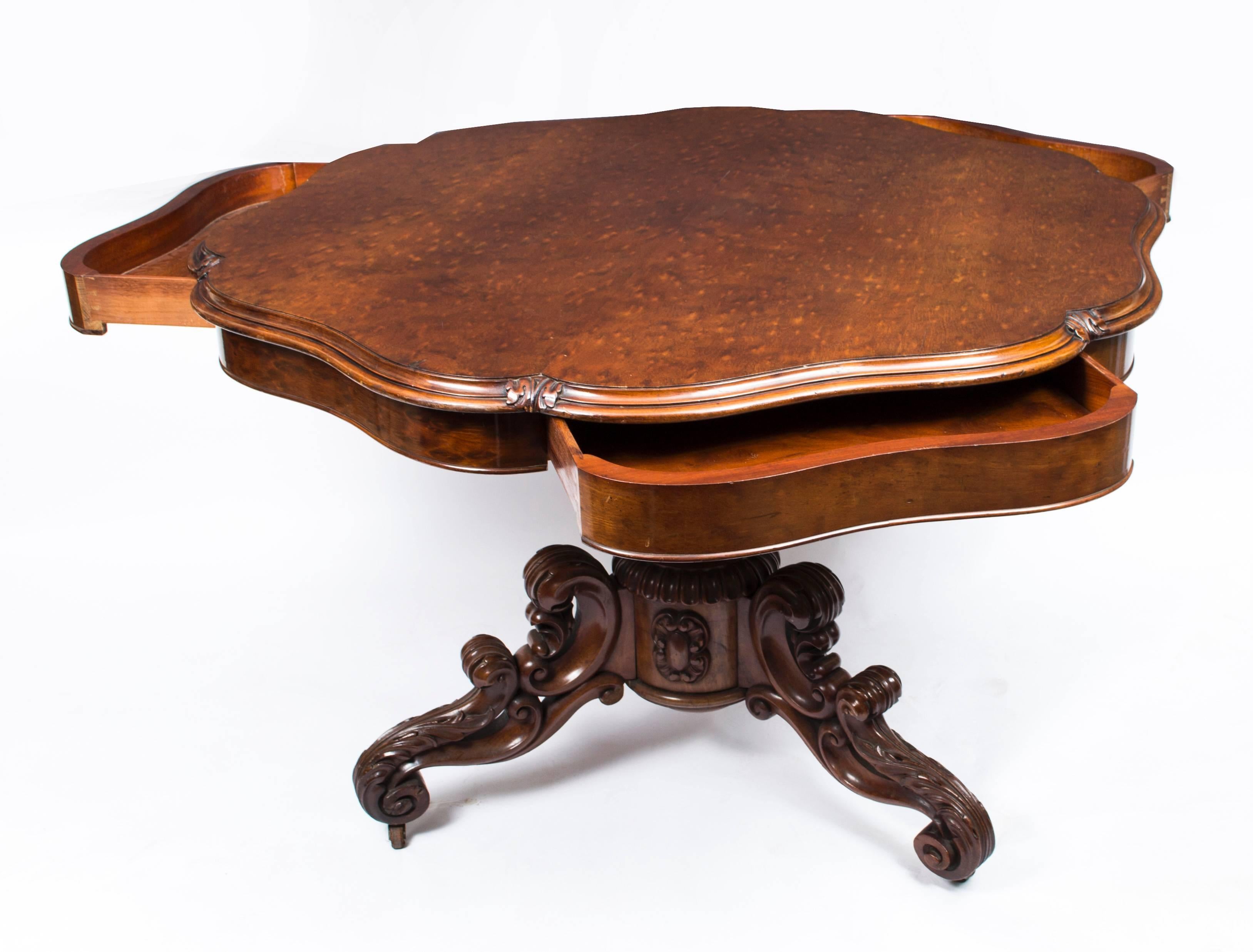 Antique French Gueridon Mahogany Centre Table, circa 1850 1