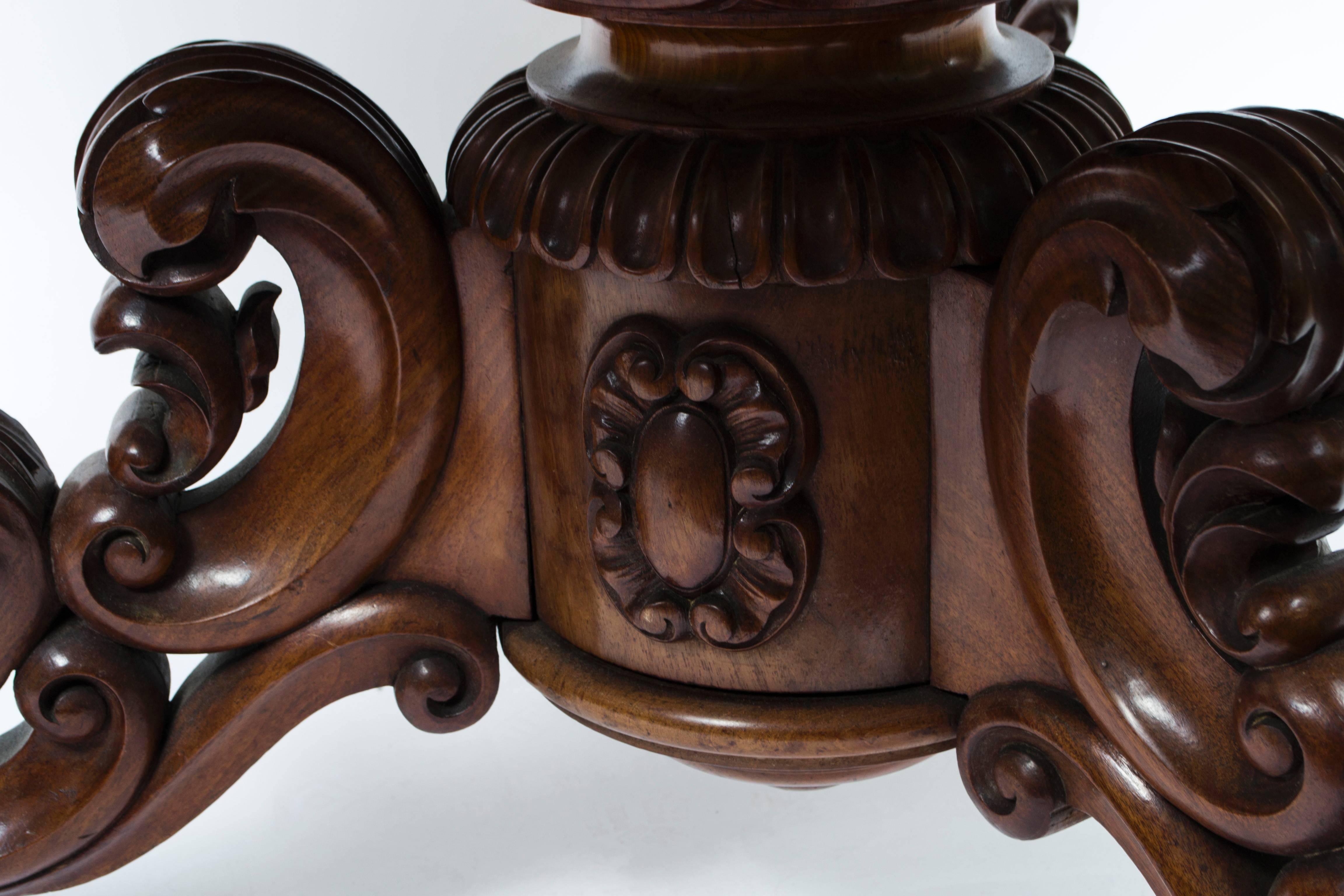 Antique French Gueridon Mahogany Centre Table, circa 1850 3