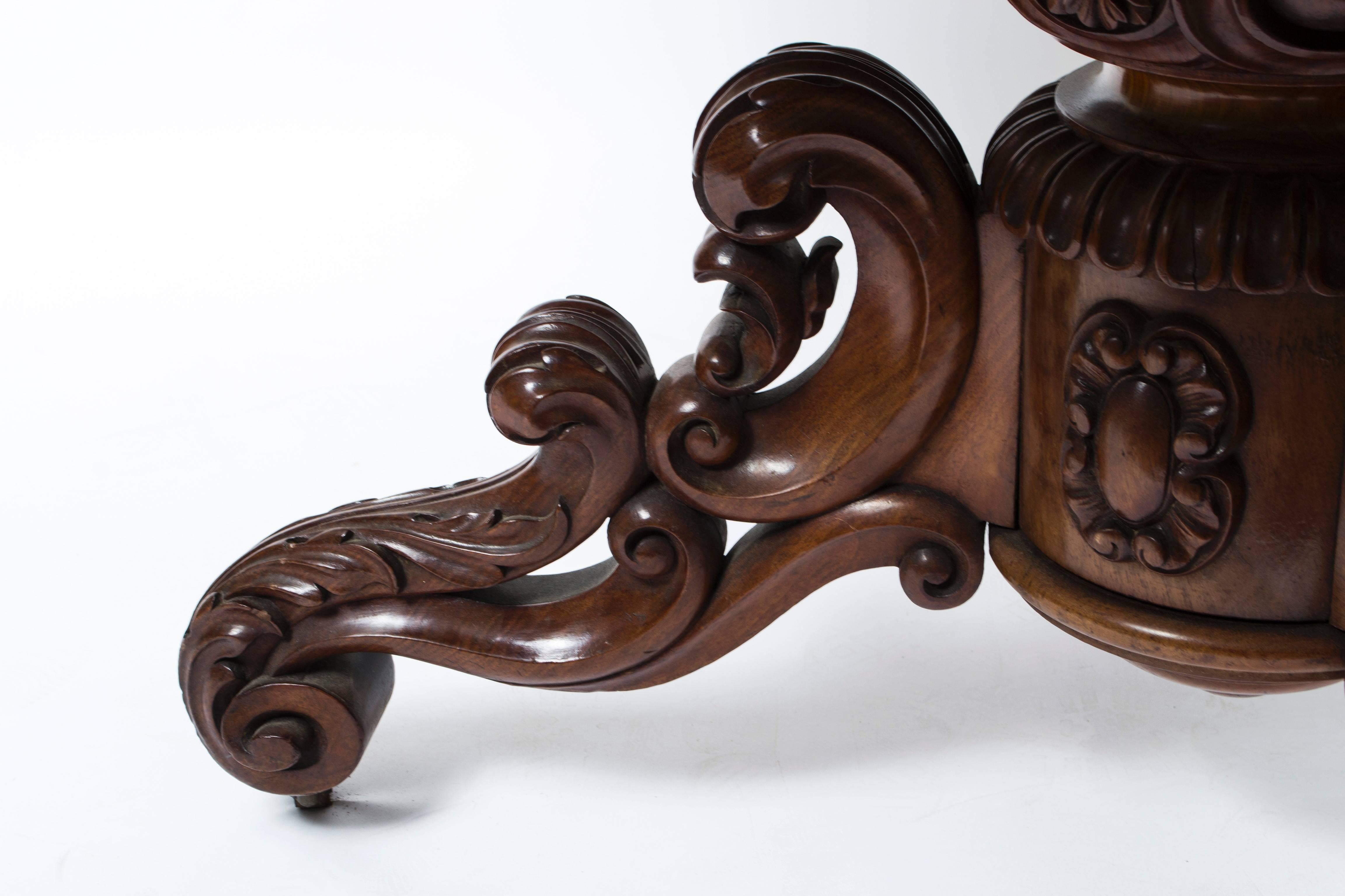 Antique French Gueridon Mahogany Centre Table, circa 1850 4