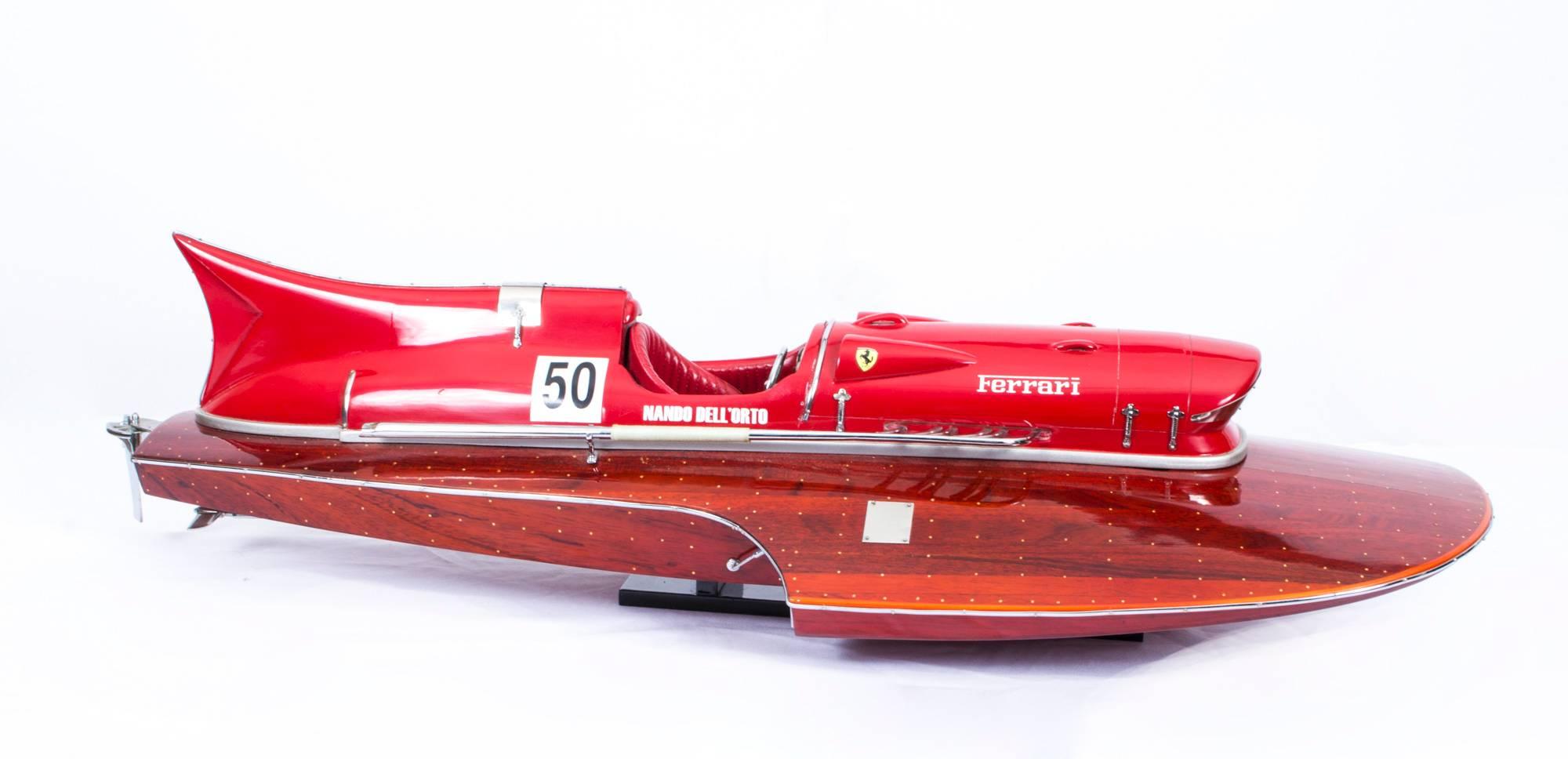 Vintage Model of a Ferrari Hydroplane, 1954 3