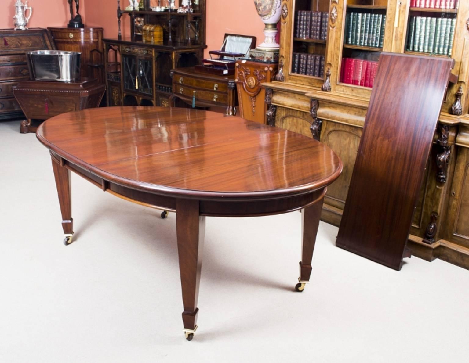 edwardian dining table and chairs