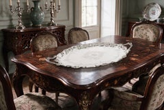 Antique Victorian Oval Silver Plated Tray Thomas Bradbury & Sons 19th Century
