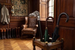 Antique Silver Novelty Horse Head Walking Cane Stick19th Century 91 cm 36 inch