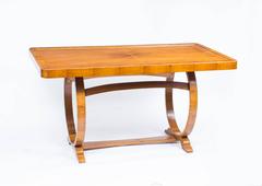Antique Art Deco Dining Table and Six Chairs, circa 1930