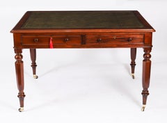 Bureau victorien d'époque pour couple, 4 pieds, XIXe siècle