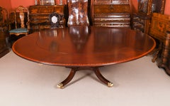 Vintage 7ft6" William Tillman Regency Revival Jupe Dining Table 20th Century