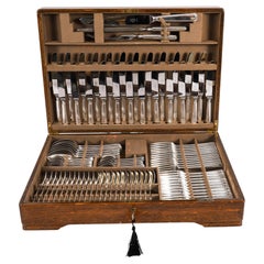 Vintage Canteen x 12 - Silver Plate Cutlery Set 93 Pieces Mappin & Webb 20thC