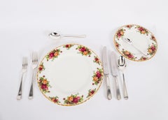 Vintage Canteen x 12 - Silver Plate Cutlery Set 93 Pieces Mappin & Webb 20thC