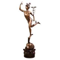 Vintage Bronze of Mercury/Hermes after Giambologna 20th Century