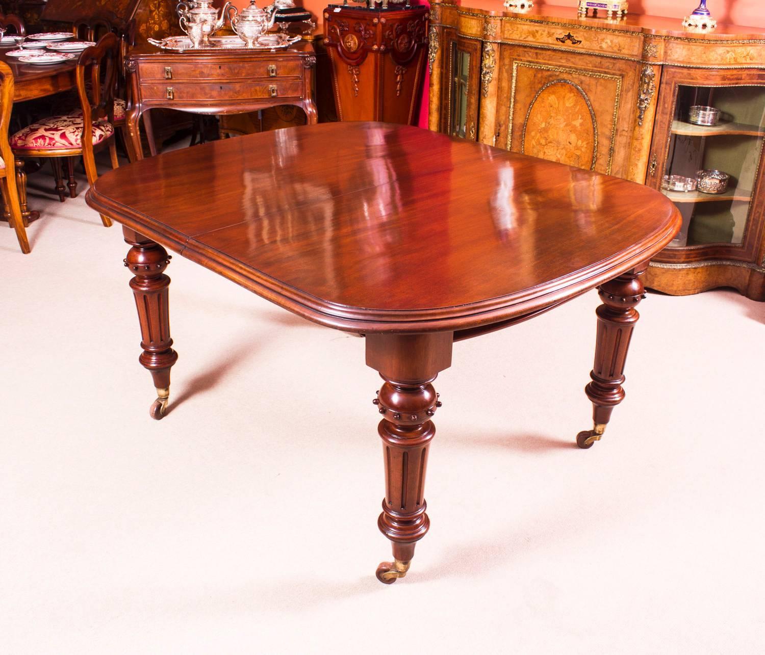 Antique Victorian Walnut Extending Dining Table, circa ...