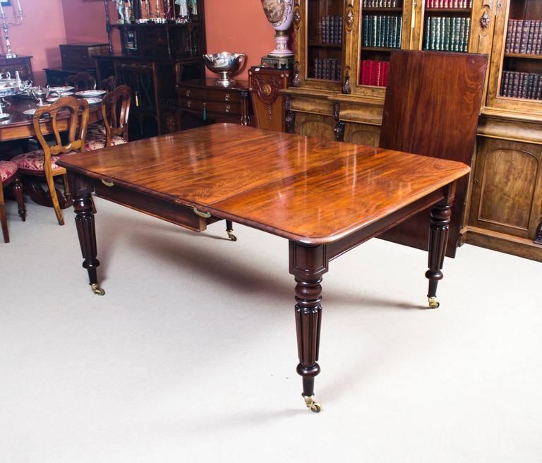 Antique Regency Mahogany Dining Table Eight Admiralty Chairs at 1stDibs