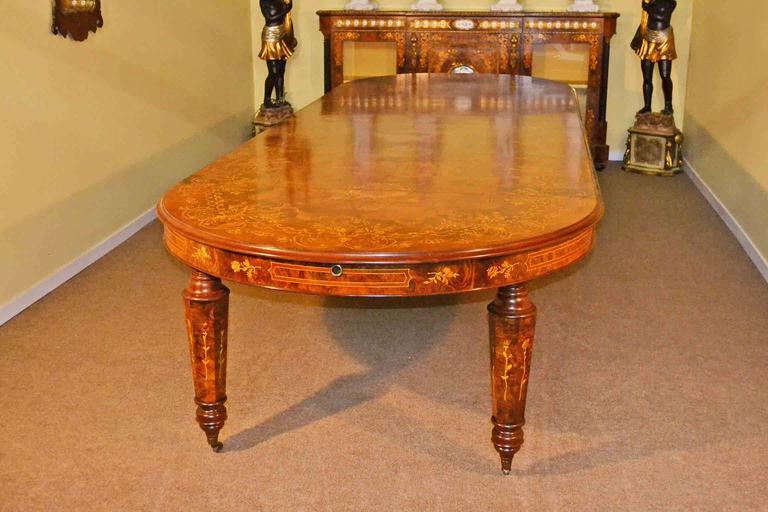 Stunning Bespoke Handmade Burr Walnut Marquetry Dining ...