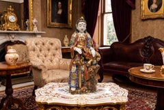 Escultura antigua de Guanyin de porcelana Kutani, del periodo Meiji japonés, del siglo XIX