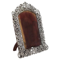 Antique Sterling Silver Photo Frame Rosenthal, Jacob & Co. 19th Century