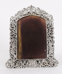 Antique Sterling Silver Photo Frame Rosenthal, Jacob & Co. 19th Century