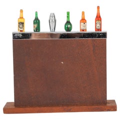 Antique Novelty Miniature Art Deco Bar Cocktail Stick Set 20th Century