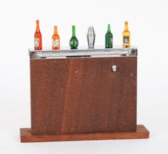 Antique Novelty Miniature Art Deco Bar Cocktail Stick Set 20th Century