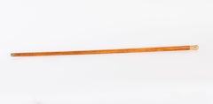 Antique Walking Stick Cane 18 Ct Gold Pommel 19th Century 91cm/ 36 inches