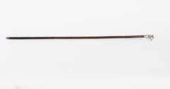 Antique Walking Stick Cane Silver Duck Head Handle 88cm/34.5 inches 20th Century