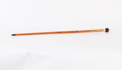 Canne ancienne avec pommeau en or 18 carats, Thomas Johnson, XIXe siècle