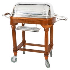 Vintage Rare Silver Plated Roast Beef Trolley mid 20th Century