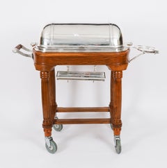 Vintage Rare Silver Plated Roast Beef Trolley mid 20th Century