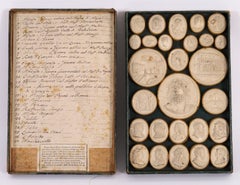 Antique Set Plaster Grand Tour Intaglios Pietro Bracci 18th Century
