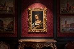 Antique Oil Painting of ‘La Fornarina’ after Sebastiano del Piombo Early 19th C