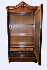 Antique Biedermeier Rosewood Armoire/ Bookcase, circa 1830
