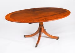 Vintage Oval Dining Table & 6 sheild back chairs by William Tillman 20th C