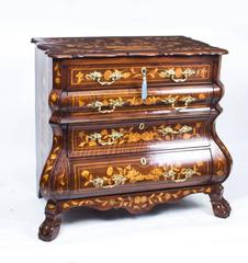 18th Century Dutch Marquetry Walnut Chest of Drawers