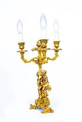 Antique Pair of Rococo Revival Ormolu Candelabra, circa 1860