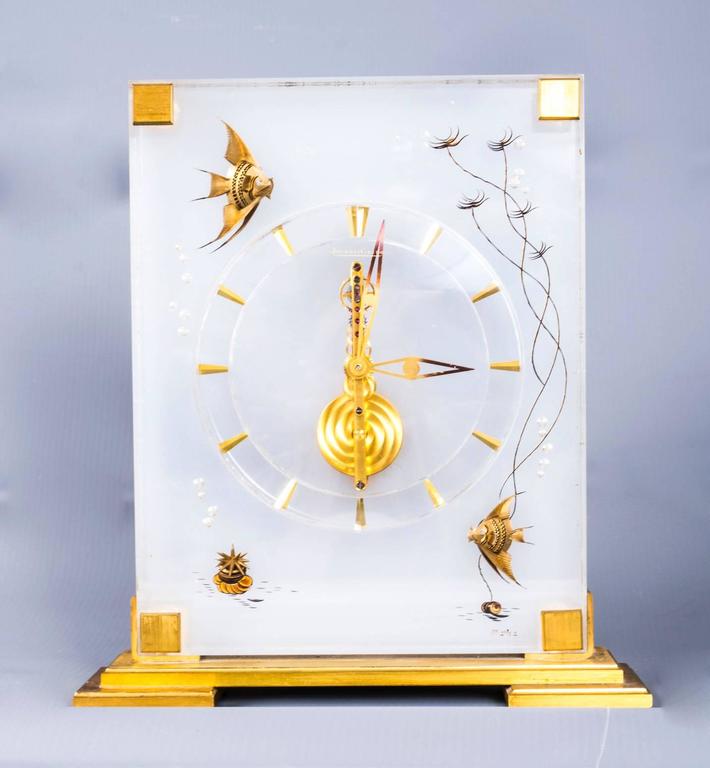 Mid-20th Century Jaeger le Coultre Marina Angel Fish Desk Clock at ...