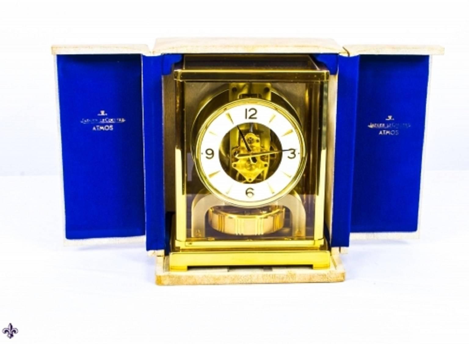 Vintage Atmos Jaeger le Coultre Mantle Clock, circa 1960 In Excellent Condition In London, GB